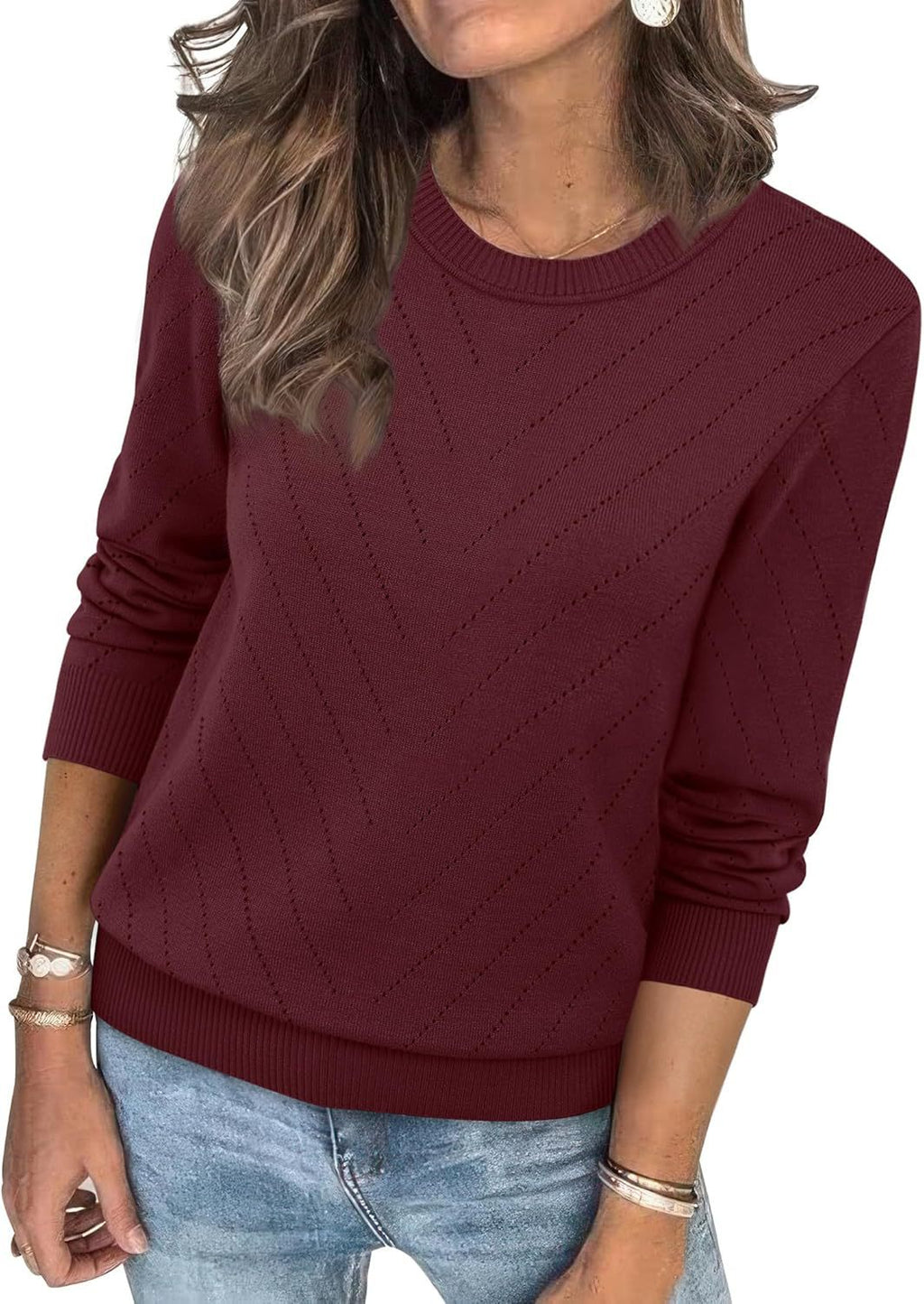 Women's Elegant Striped Sweater