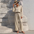 Women's Elegant Two-Piece Set with Relaxed Fit