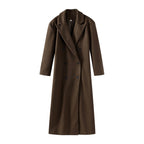 Women's Elegant Double-Breasted Wool Coat