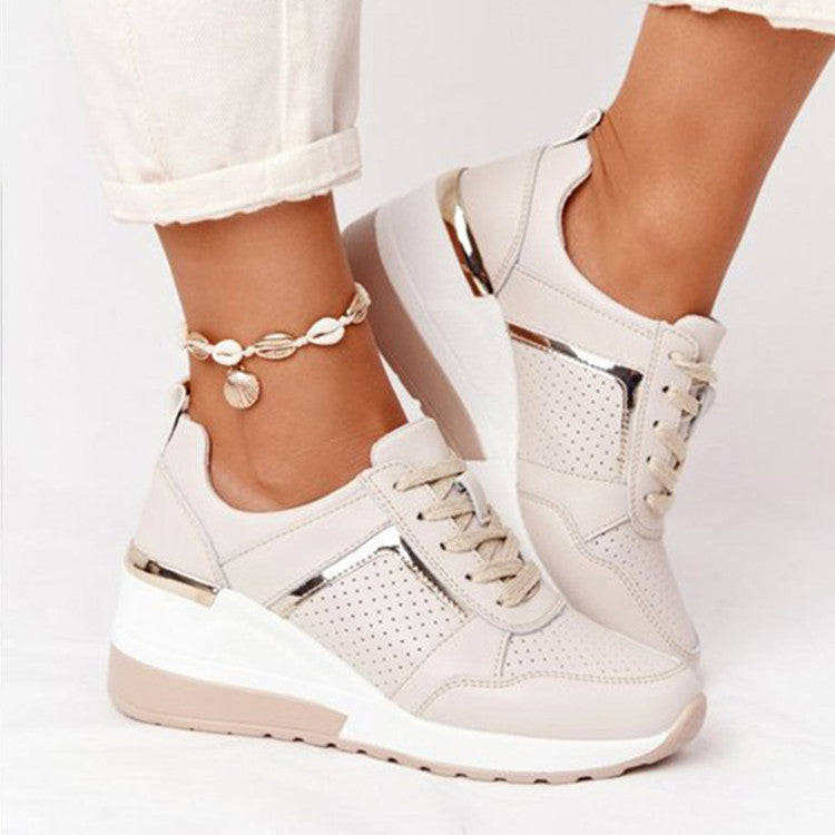 Women's Breathable Sneakers with Perforated Details and Comfortable Footbed