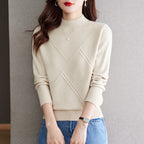 Elegant Ribbed Knit Sweater