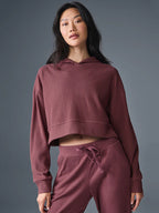 Women's Relaxed Crop Sweatshirt and Jogger Set