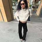 Women's Flowing Palazzo Pants with Stylish Wrap Tie