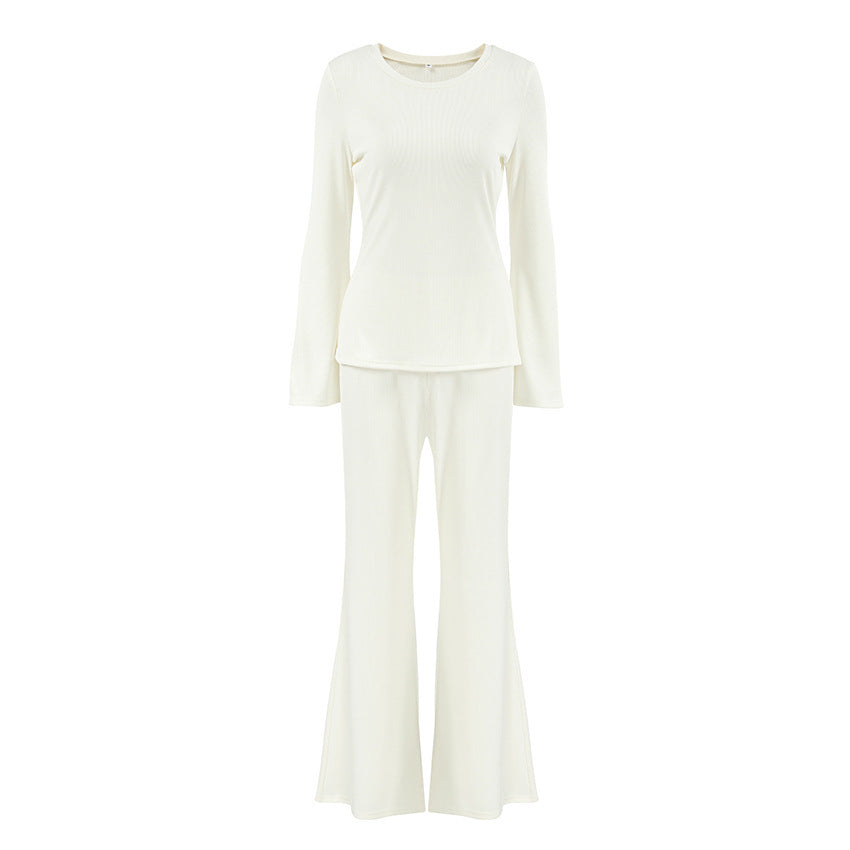 Women's Comfortable Lounge Set with Long Fit and Flowy Sleeves