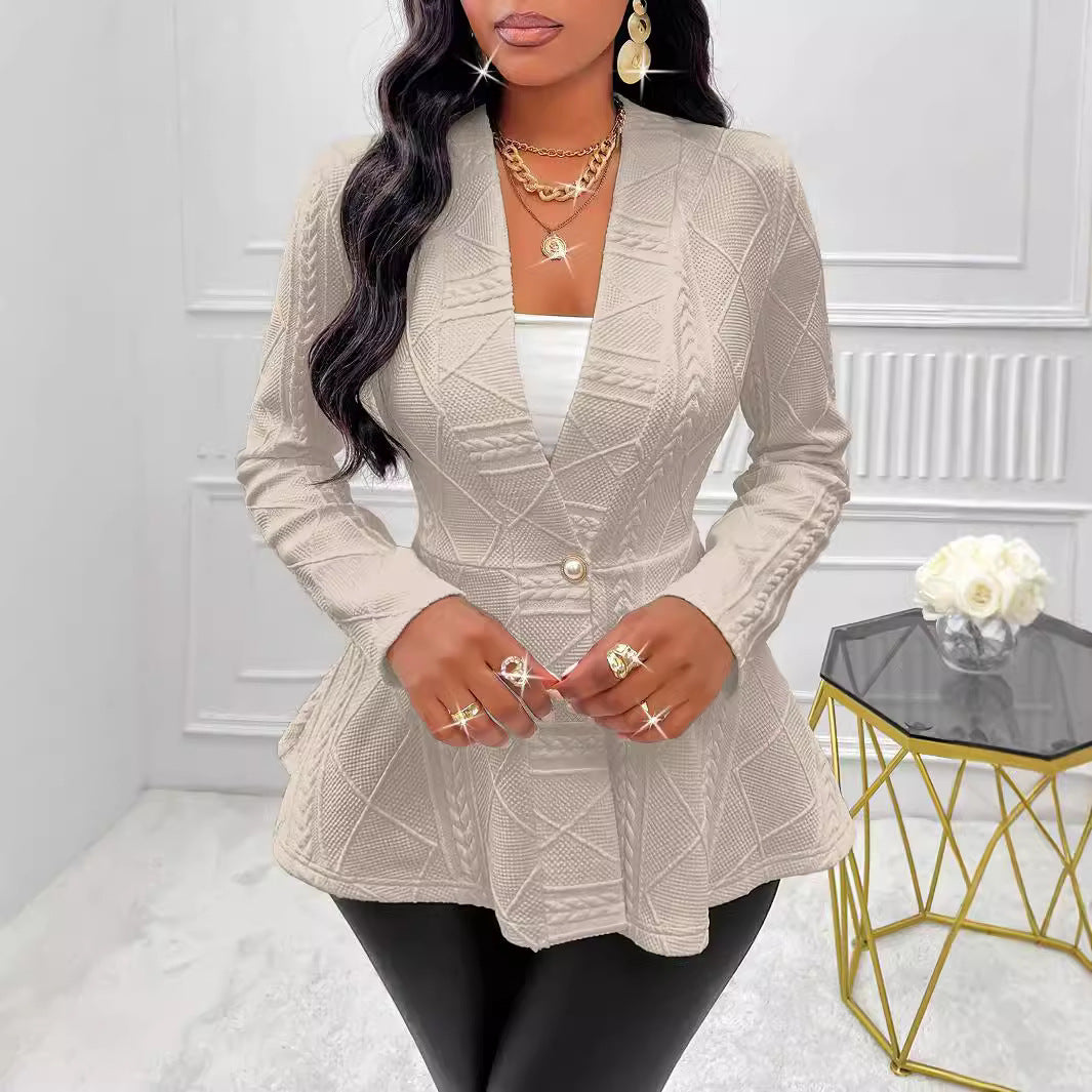 Women's Elegant Structured Blazer Jacket
