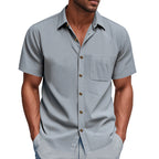 Men's Short-Sleeve Resort Shirt and Drawstring Bermuda Set
