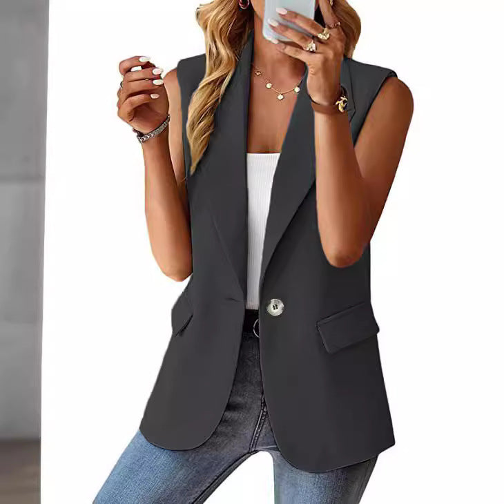 Women's Sleeveless Blazer