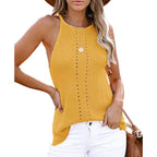 Women's Sleeveless Textured Knit Top