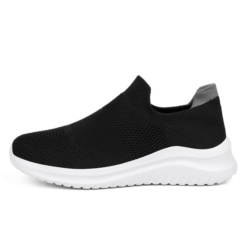 Breathable Women's Slip-On Sport Sneakers with Elastic Feel