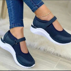 Women's Breathable Slip-on Sneakers with Adjustable Strap