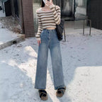 Women's High-Waisted Wide-Leg Jeans