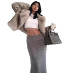 Women's Elegant Faux Fur Jacket