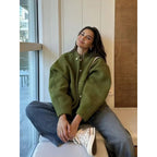Women's Oversized Soft Wool-Blend Jacket