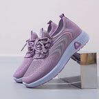 Women's Breathable Running Shoes with Flexible Sole and Innovative Upper
