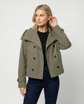 Double-Breasted Trench Jacket