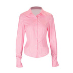 Women's Striped Fitted Blouse