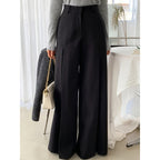 Elegant Wide-Leg Pleated Trousers