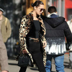 Women's Elegant Oversized Animal Print Coat