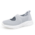 Breathable Women's Slip-On Sneakers with Elastic Upper and Cushioned Sole