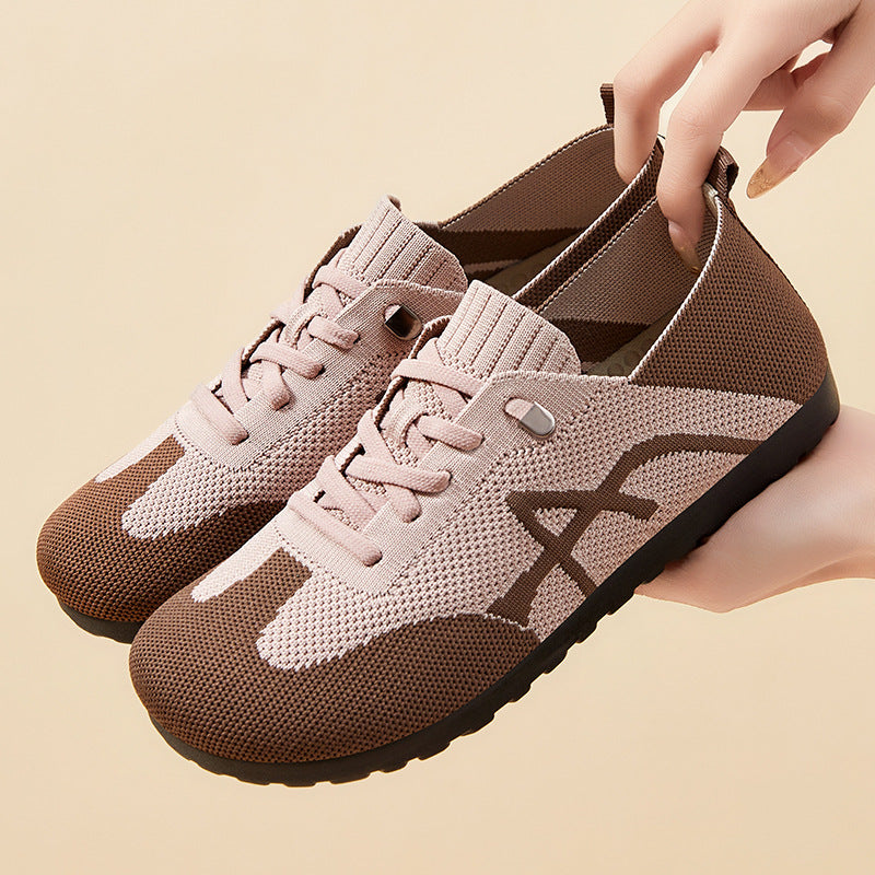 Women's Breathable Casual Sneakers with Elastic Upper