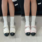 Women's Ballet Flats with Elegant Buckle Accent