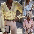 Women's Floral Button-Down Blouse