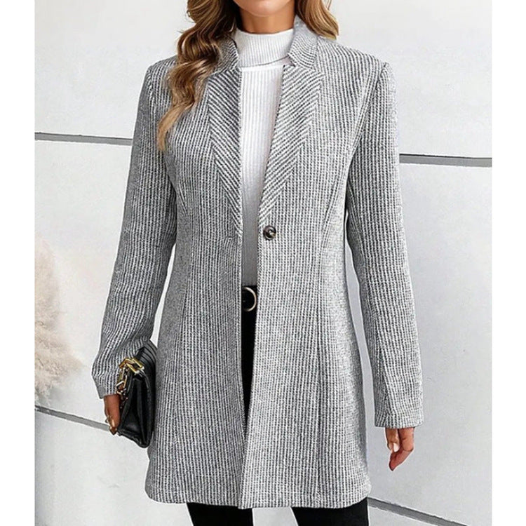 Elegant and Comfortable Textured Blazer