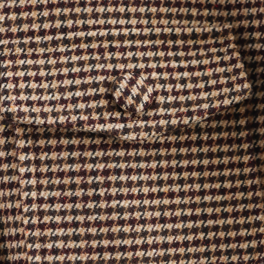 Women's Elegant Plaid Jacket with Button Placket and Pockets