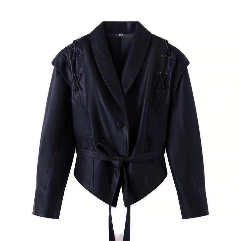 Women's Faux Leather Biker Jacket