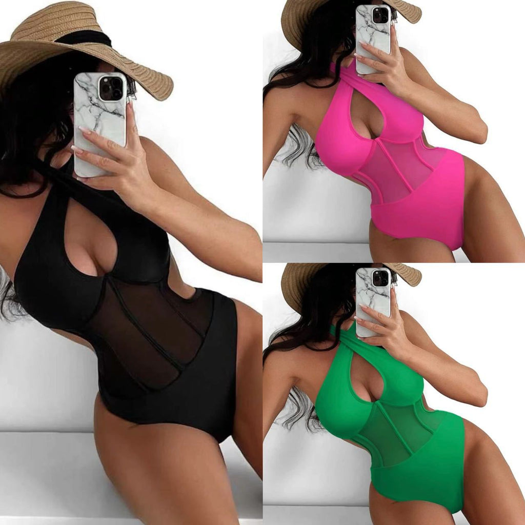 Women's Swimsuit with Sheer Inserts