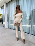 Elegant Off-Shoulder Jumpsuit with Long Leg