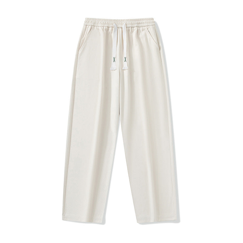Women's Casual Pants with Elastic Waistband and Practical Side Pockets