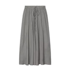 Women's Midi Skirt with Elastic Waistband
