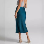 Women's Midi Skirt with Ruching