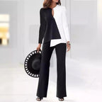 Modern Asymmetric Trouser Suit Set