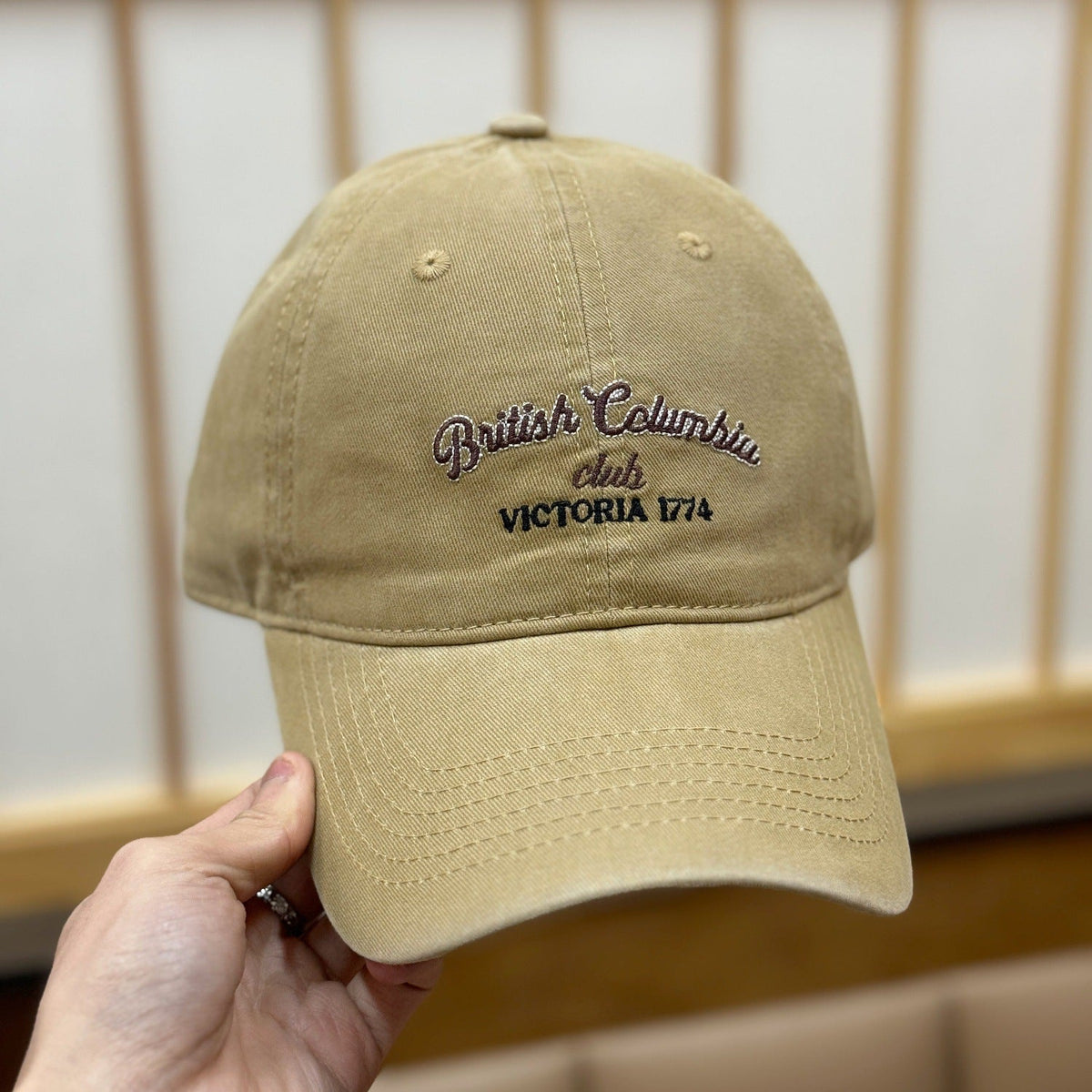 Men's Vintage-Inspired Distressed Baseball Cap