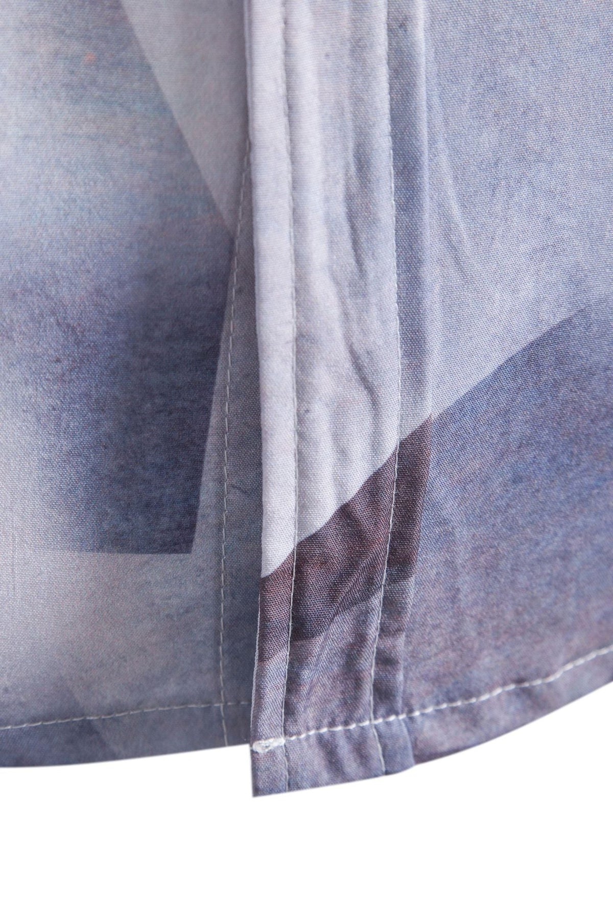 Women's Short-Sleeve Shirt with Creative Geometric Design and Loose Fit