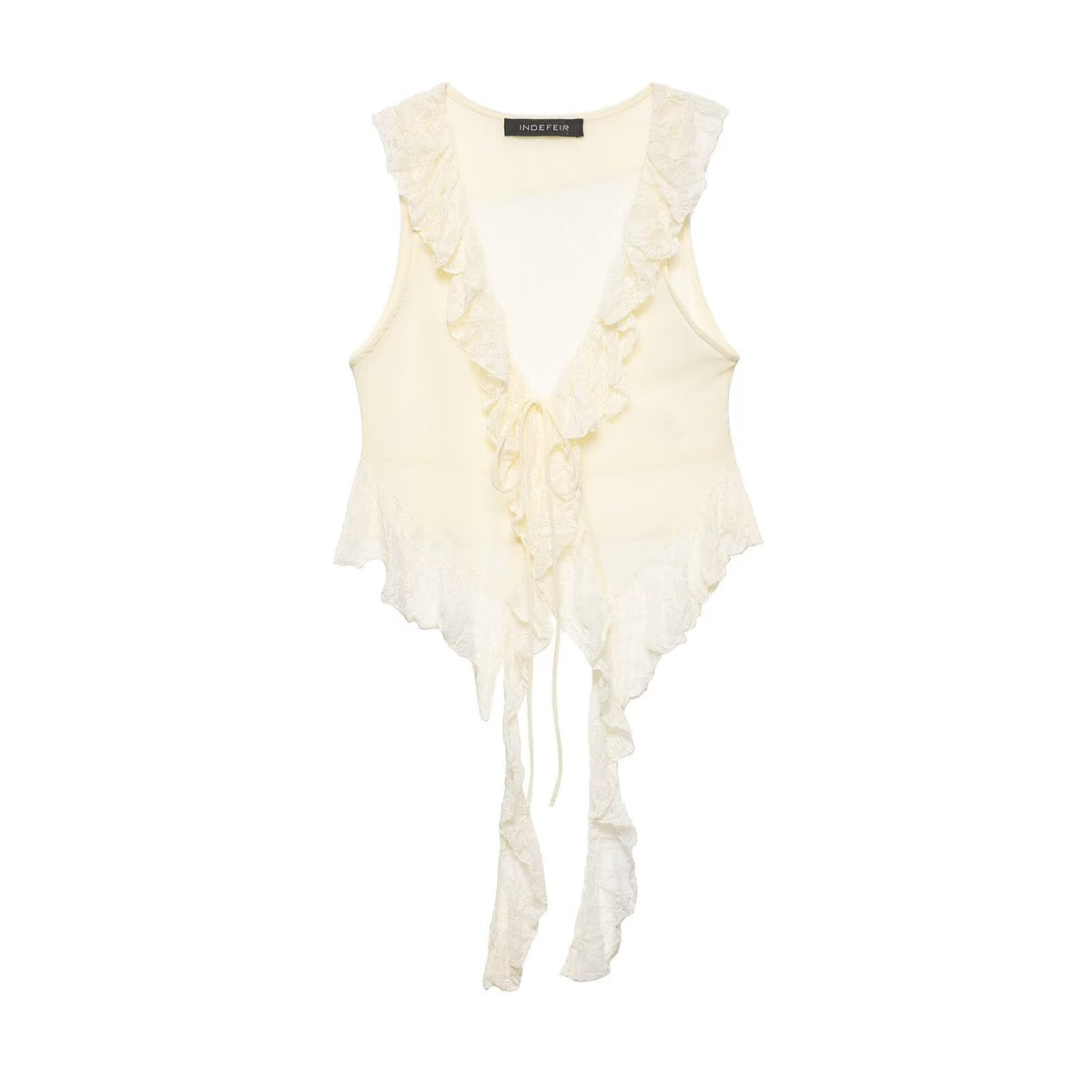 Women's Blouse with Ruffle Detail