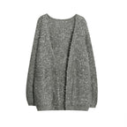 Women's Glitter Knit Cardigan in a Modern Casual Look