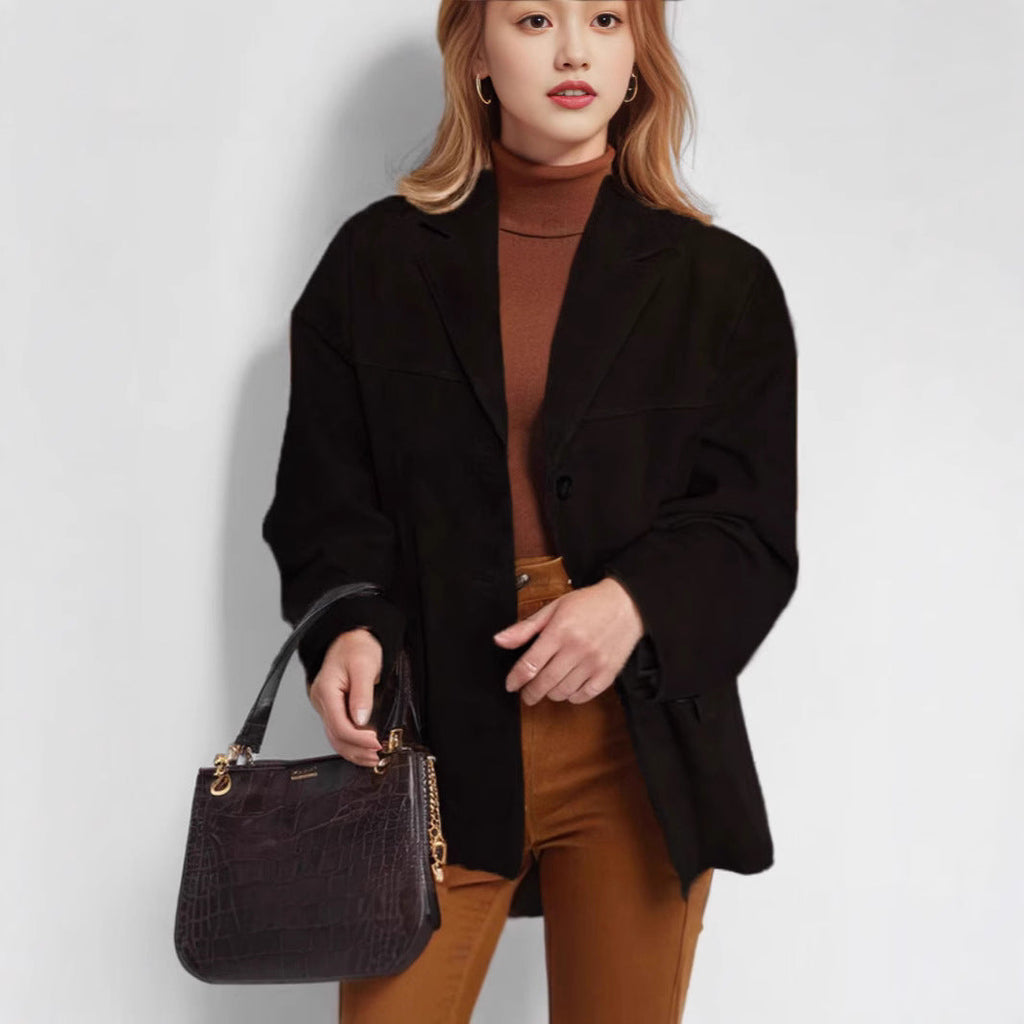 Elegant Suede Blazer