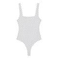 Women's Swimsuit with Fashionable Polka Dot Pattern