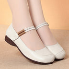 Women's Ballet Flats with Flexible Strap and Comfort Footbed