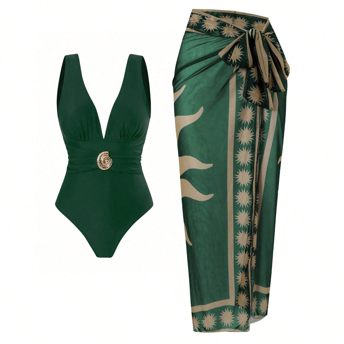 Women's Swimsuit with Exclusive Wrap Skirt