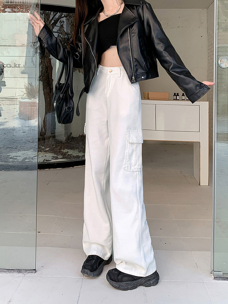 Women's Wide-Leg Cargo Pants with Practical Pockets