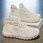 Women's Breathable Sport Sneakers with Flexible Sole Profile and Non-slip Rubber Sole