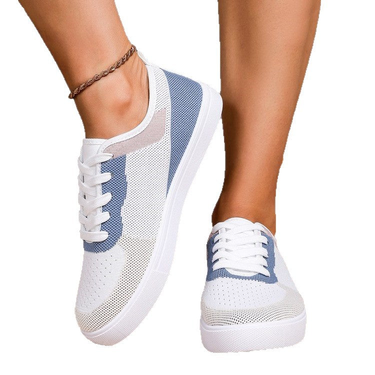 Women's Breathable Sneakers with Elastic Mesh Structure