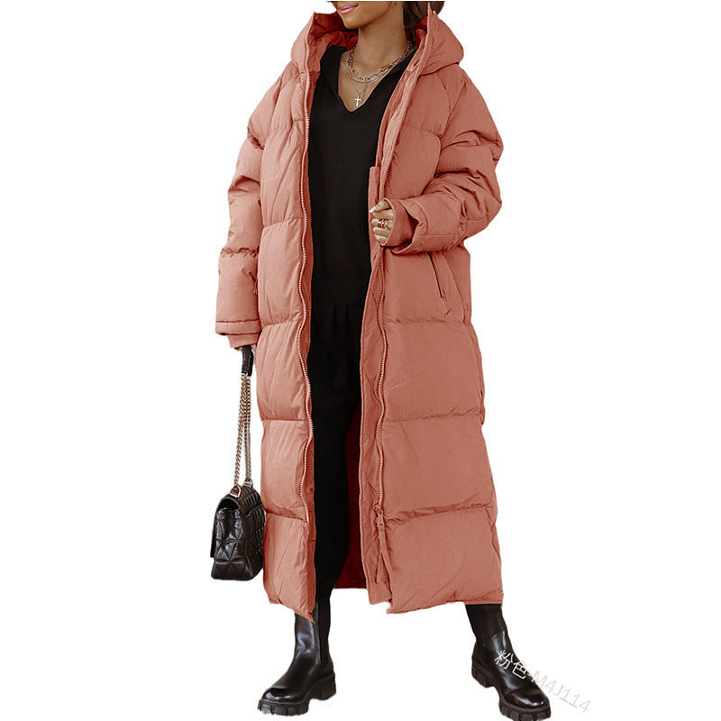 Women's Long Quilted Winter Jacket