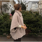 Women's Fluffy Poncho