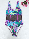 Women's Swimwear with Mesh Insert