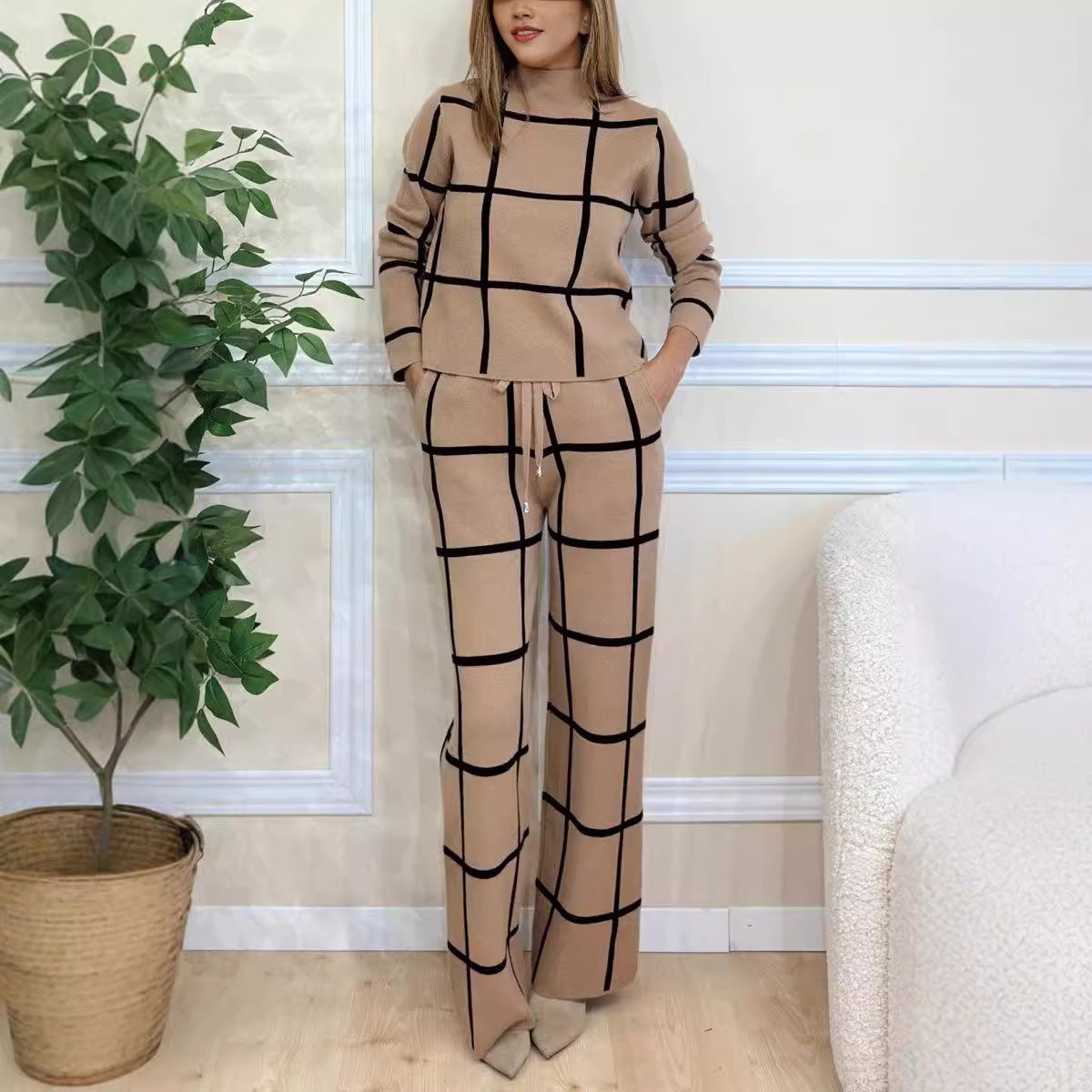 Women's Striped Lounge Set